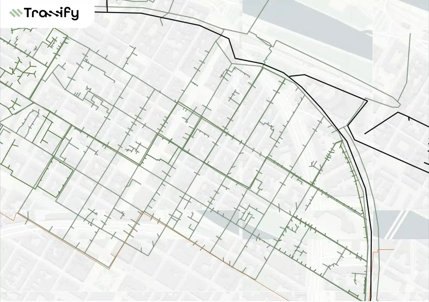 Gesamttrassenplan: alle Leitungen lagerichtig in einem Plan